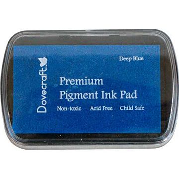 Подушечка чернильная пигментная, цвет синий, 7х4,5 см Dovecraft (Deep Blue)