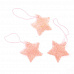 Набор украшений из сизаля "Звезды", цвет нежно-розовый (Magic Hobby)