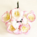 Букет цветов вишни "Белый с розовым" большие, 5 шт (Craft)