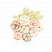 Набор бумажных цветов с листиками "Poetic Rose. Enchanted" (Prima Marketing)
