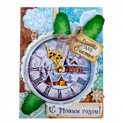 Набор для создания открытки 11х15 см "Часы" (АртУзор)