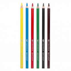 Набор акварельных карандашей "Premium aquarelle", 6 цветов (Brauberg)