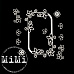 Набор украшений из чипборда "Ажур. Цветение" (MiMi Design)
