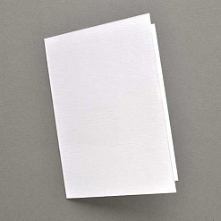 Заготовка для открытки 10,5х14,8 см с текстурой льна, цвет белый (ScrapMania)