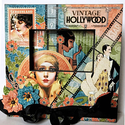 Набор бумаги 20х20 см "Vintage Hollywood", 24 листа (Graphic 45)