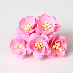 Букет цветов вишни "Розовые" большие, 5 шт (Craft)
