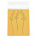 Набор бумажных высечек "Луговые травы", цвет золотой (Chipboards)