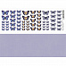 Лист с картинками 10х30 см "Бабочки сиреневые" (ScrapMania)