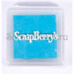 Подушечка чернильная пигментная 2,5x2,5 см, цвет бледно-голубой (ScrapBerry's)