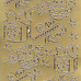 Контурные наклейки "Новогодние мотивы", золото (JEJE)