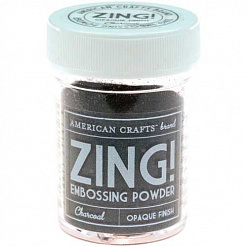 Пудра для эмбоссинга ZING "Charcoal. Древесный уголь" (American Crafts)