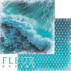 Бумага "Лагуна. Морская волна" (Fleur-design)