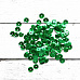 Набор круглых граненых пайеток "Зеленые"