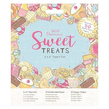 Набор бумаги 15х15 см "Sweet treats", 50 листов (DoCrafts)
