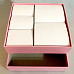 Двухъярусная заготовка для маминых сокровищ с 5 коробочками, цвет розовый