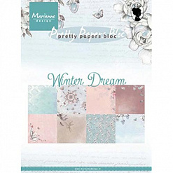 Набор бумаги 15х21 см "Winter Dream", 32 листа (Marianne design)