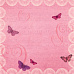 Бумага "Бабочки на розовом" (K&Company)