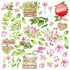 Набор бумаги 30х30 см "Spring blossom", 10 листов (Фабрика Декору)