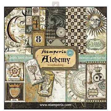 Набор бумаги 30х30 см "Alchemy", 10 листов (Stamperia)