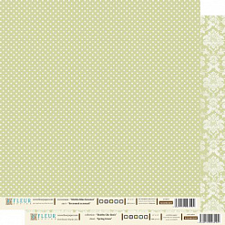 Бумага "Шебби Шик базовая. Весенний зеленый" (Fleur-design)