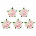 Набор цветов "Гвоздики, бело-розовые", 5 шт  (ScrapBerry's)