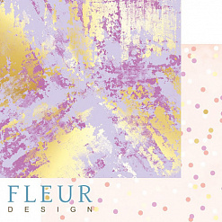 Набор бумаги 15х15 см "Pretty violet", 24 листа (Fleur-design)
