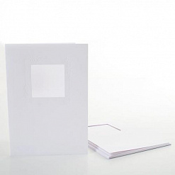 Набор заготовок для открыток А5 с конвертами "Рождество", цвет белый (DoCrafts)