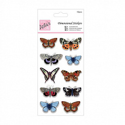Набор объемных наклеек 9,5х16 см "Бабочки" (DoCrafts)