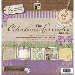 Набор бумаги 30х30 см "Chateau lavender", 48 листов (DCWV)