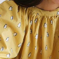 Отрез ткани 45х55 см "Пингвины на желтом" (Daily Like)