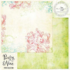 Бумага "Paisley&Vine. Whimsy" (Blue Fern)