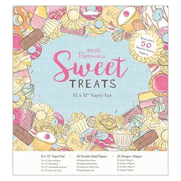 Набор бумаги 30х30 см "Sweet treats", 50 листов (DoCrafts)