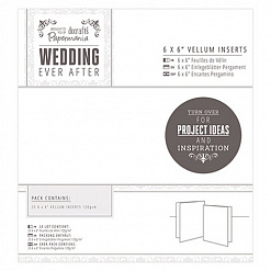 Набор заготовок для открыток из веллума "Wedding Ever After", 25 шт (DoCrafts)
