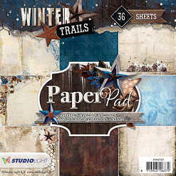 Набор бумаги 15х15 см "Winter trails 2", 36 листов (Studio Light)