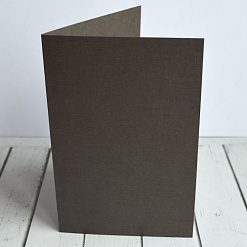 Заготовка для открытки 10х15 см из дизайнерской бумаги Sirio Denim Caffe