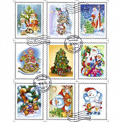 Набор марок "Новогодние" (Scrapmania)