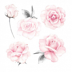Набор бумаги 15х15 см "The rose and the rings. Цветы", 24 листа (Paper Heaven)