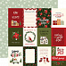 Набор бумаги 30х30 см с наклейками "Hello Christmas", 12 листов (Carta Bella)