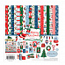 Набор бумаги 30х30 см с наклейками "Merry Christmas Collection Kit", 12 листов (Carta Bella)