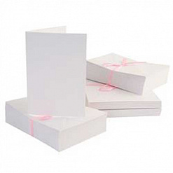 Заготовка для открытки 10,5х15 см "Белая" с конвертом (DoCrafts)