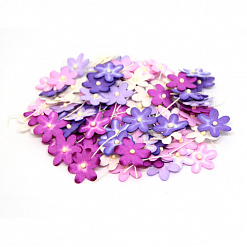 Набор маленьких цветочков "Сиреневый микс" (Craft)
