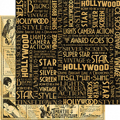 Набор бумаги 30х30 см "Vintage Hollywood", 24 листа (Graphic 45)