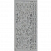 Контурные наклейки "Снеговики", лист 10x24,5 см, цвет серебряный (JEJE)