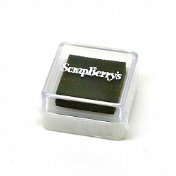 Подушечка чернильная пигментная 2,5x2,5 см, цвет оливковый (ScrapBerry's)
