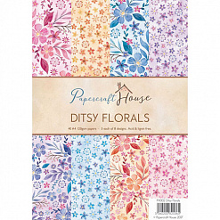 Набор бумаги A4 см "Ditsy florals", 40 листов (Papercraft)