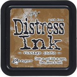 Штемпельная подушечка Distress Ink Винтажное фото (Vintage Photo)