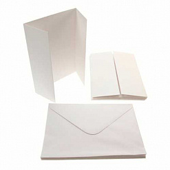 Набор заготовок для открыток 10,5х14,5 см "Калитка белая" с конвертами (DoCrafts)