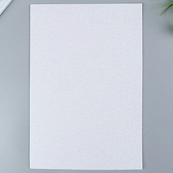 Лист фоамирана с глиттером 20х30 см "Белый", толщина 2 мм (Magic Hobby)