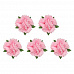 Набор цветов "Гвоздики, нежно-розовые", 5 шт  (ScrapBerry's)