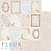 Набор бумаги 30х30 см "Джентиль", 12 листов (Fleur-design)